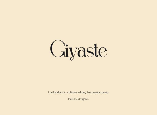 Giyaste Font