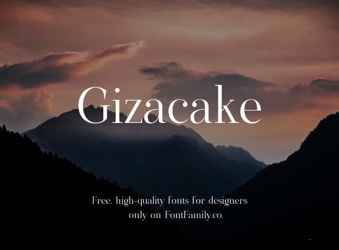 Gizacake Font