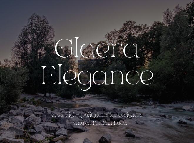 Glaera Elegance Font