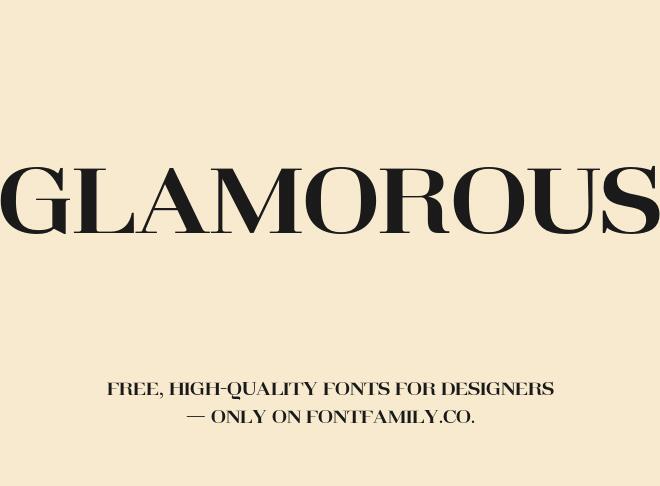 Glamorous Font