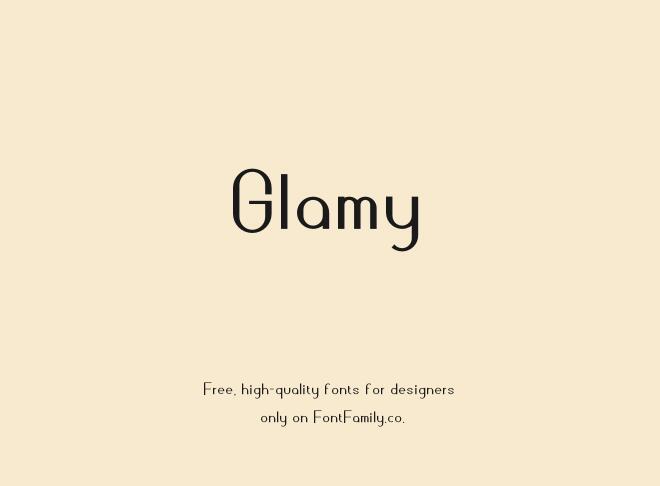 Glamy Font