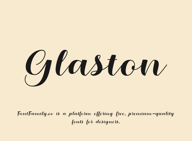Glaston Font