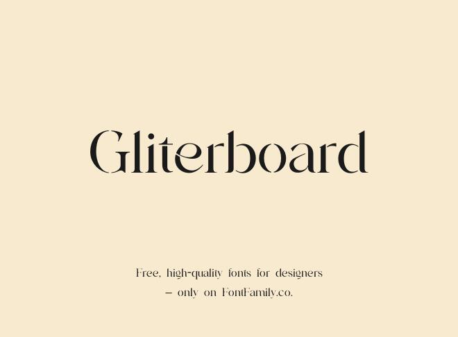 Gliterboard Font