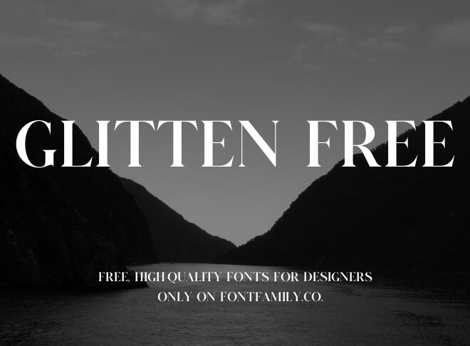 Glitten Free Font