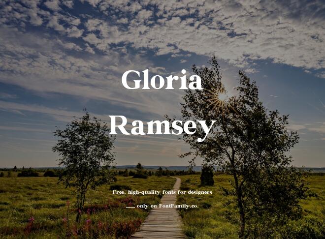 Gloria Ramsey Font