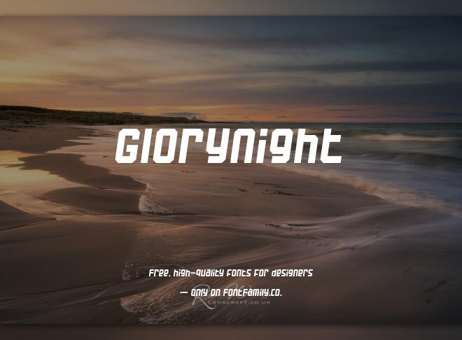 Glorynight Font