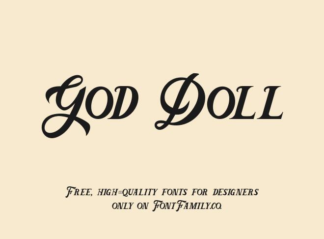 God Doll Font