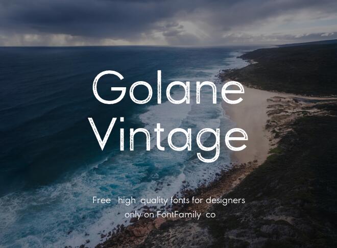 Golane Vintage Font