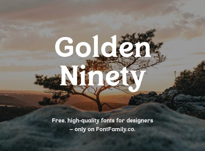 Golden Ninety Font
