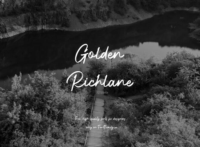 Golden Richlane Font