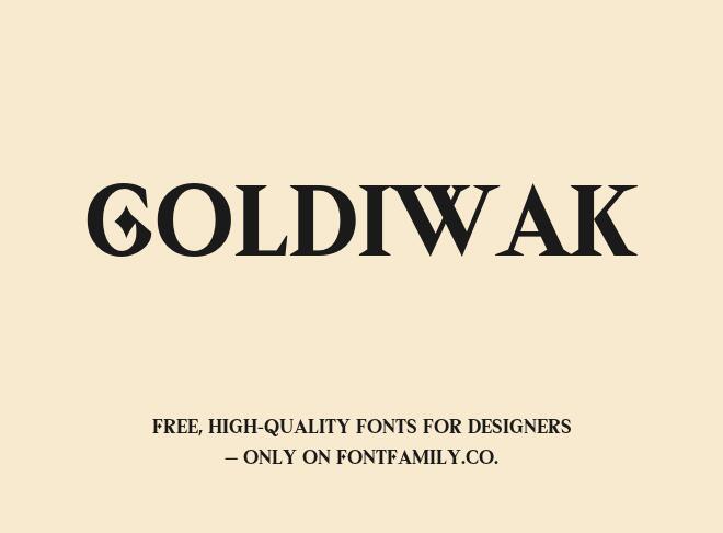 Goldiwak Font