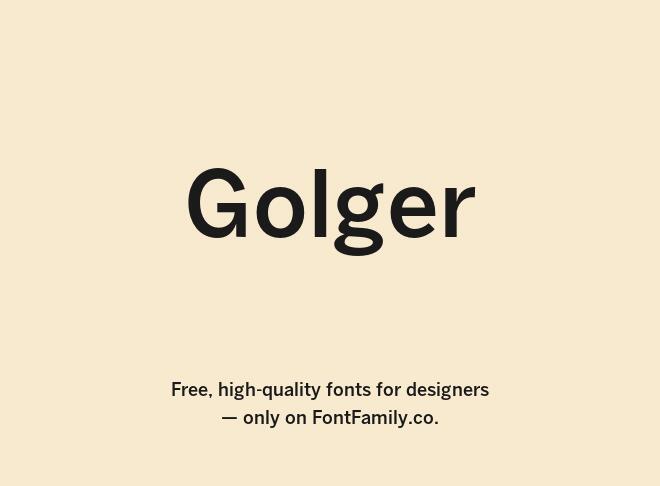 Golger Font