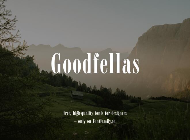 Goodfellas Font