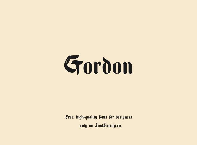 Gordon Font