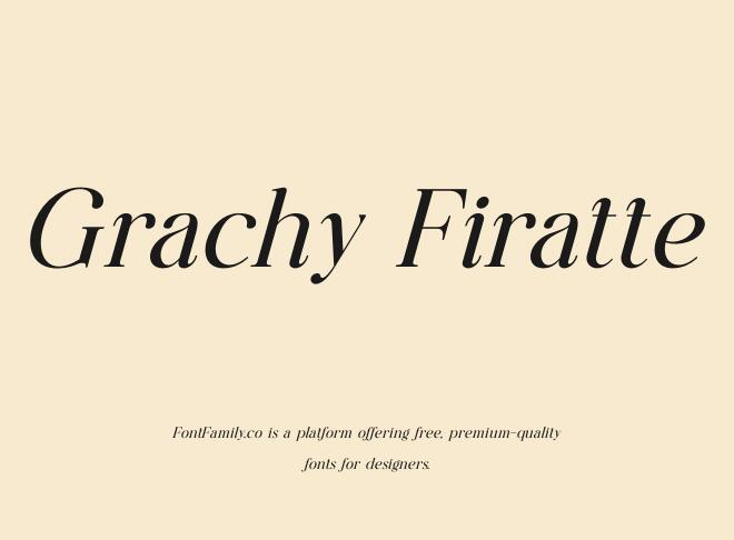 Grachy Firatte Font