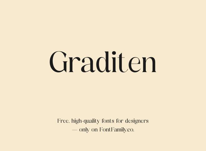 Graditen Font