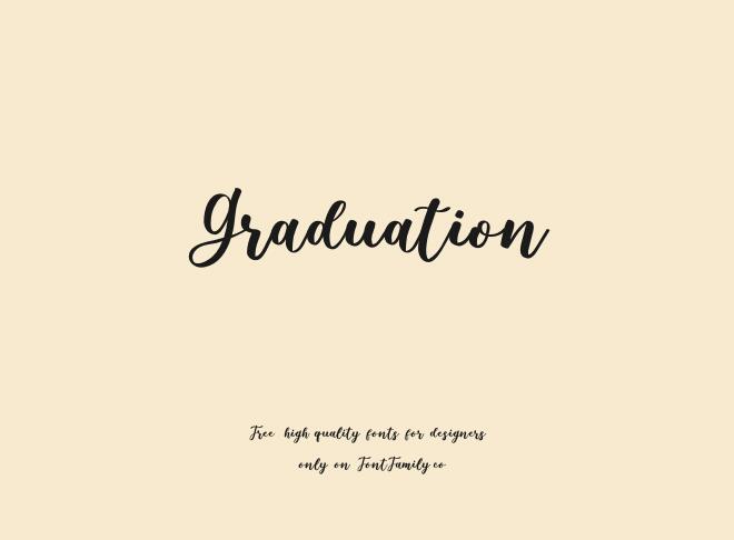 Graduation Font