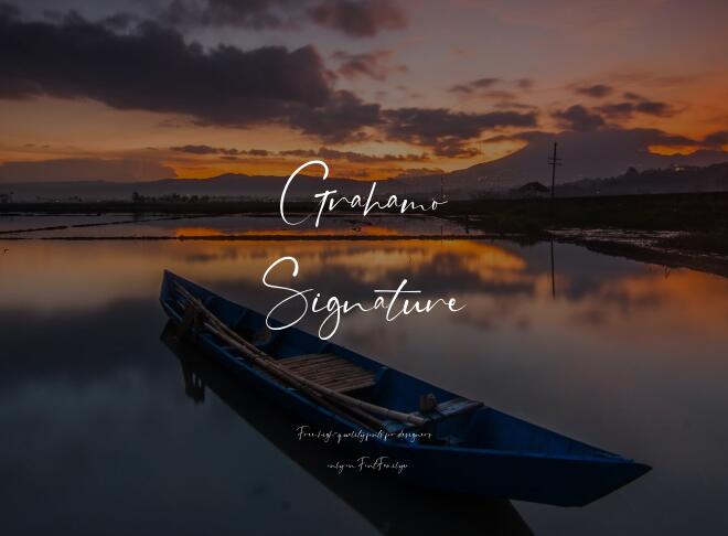 Grahamo Signature Font