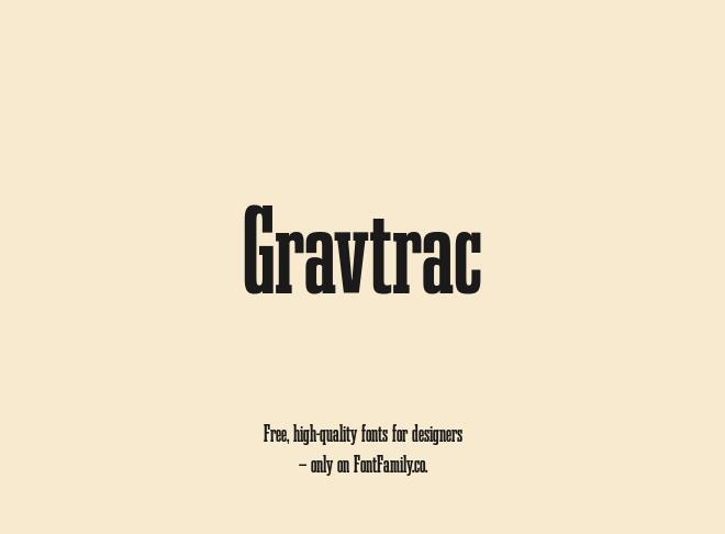 Gravtrac Font