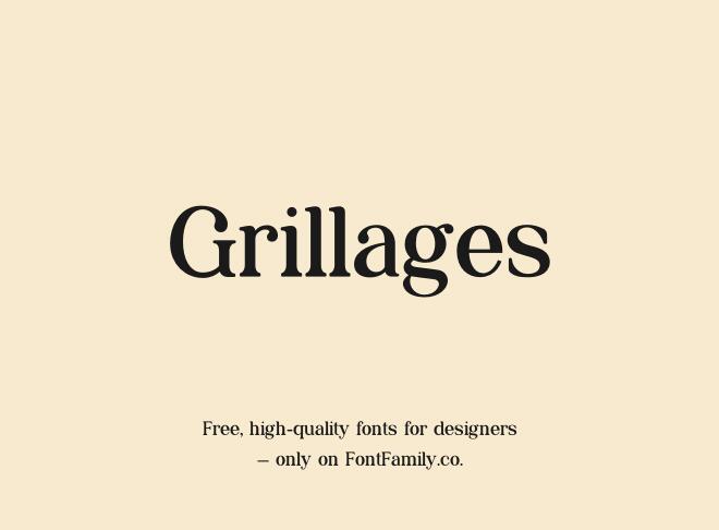 Grillages Font