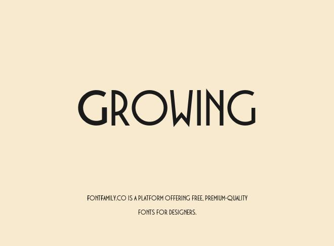 Growing Font