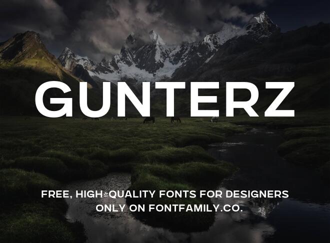 Gunterz Font