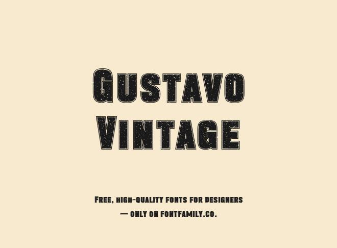 Gustavo Vintage Font