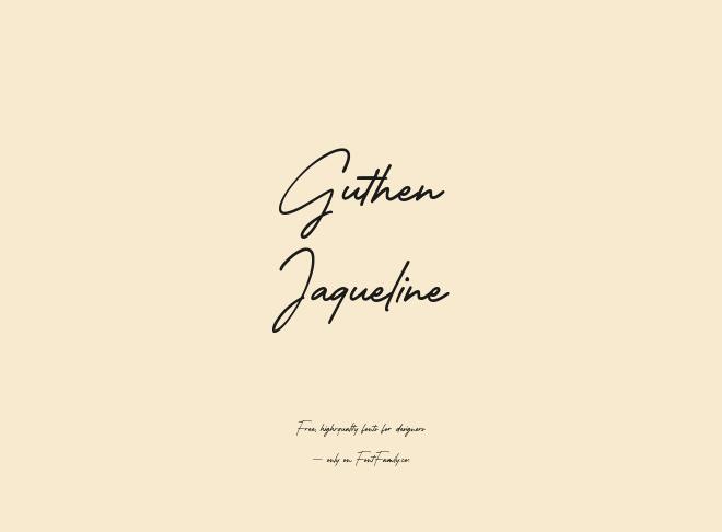 Guthen Jaqueline Font