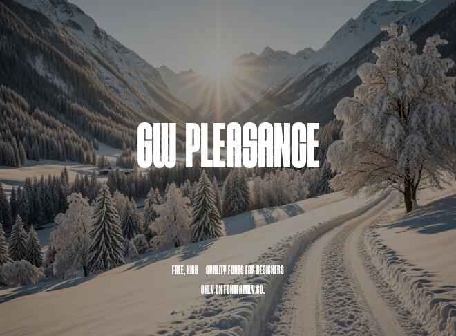 Gw Pleasance Font