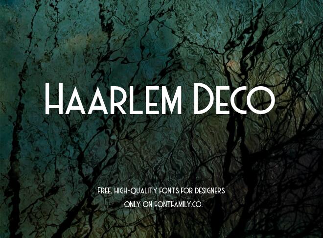 Haarlem Deco Font