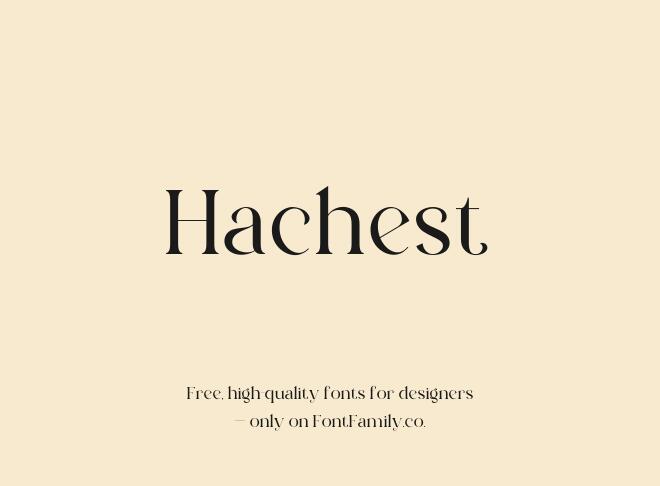 Hachest Font
