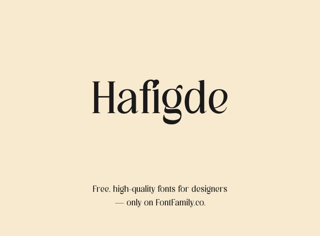 Hafigde Font