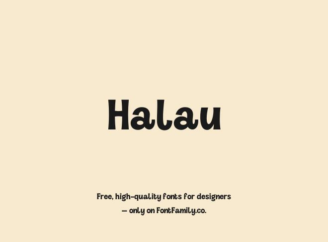 Halau Font