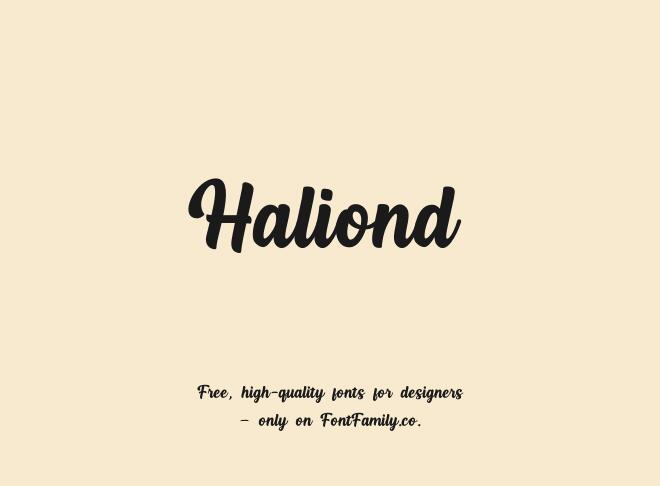 Haliond Font