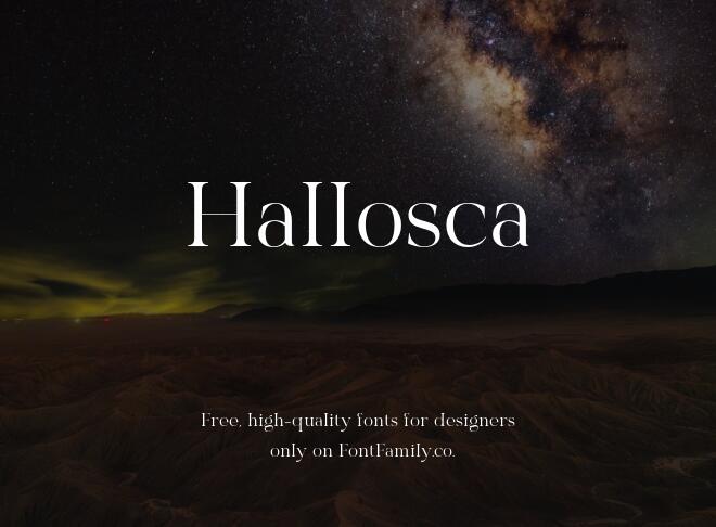 Hallosca Font
