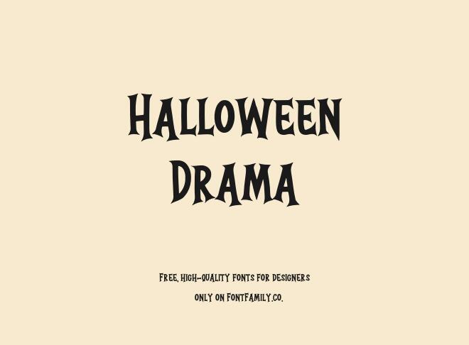 Halloween Drama Font
