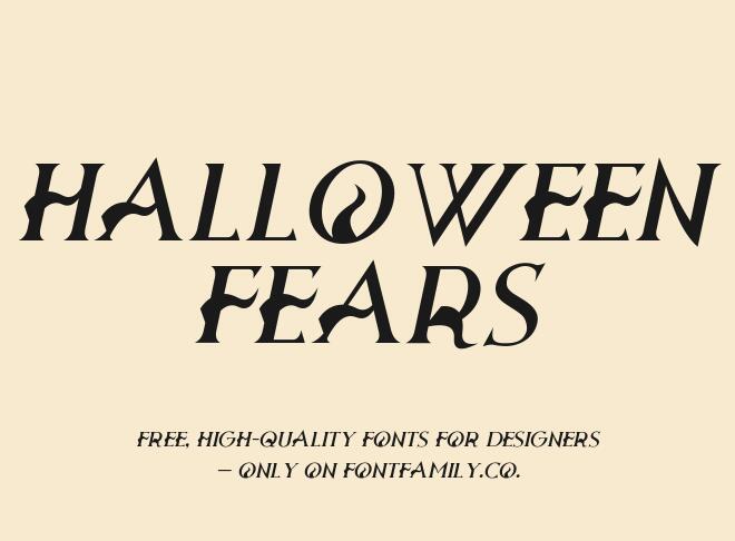 Halloween Fears Font