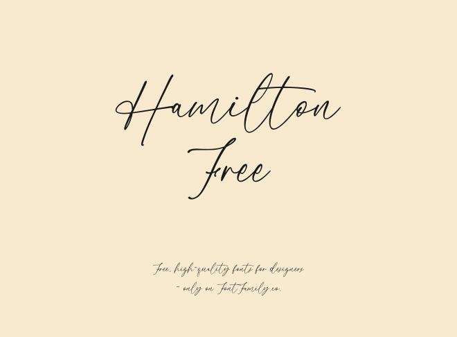 Hamilton Free Font
