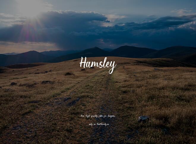 Hamsley Font