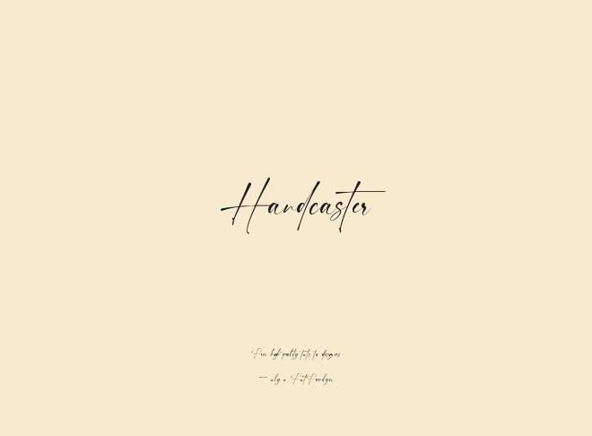 Handcaster Font