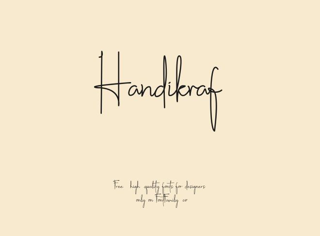 Handikraf Font