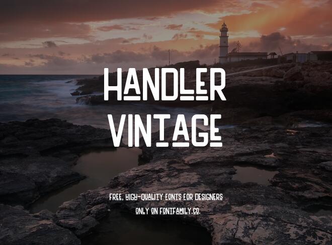 Handler Vintage Font