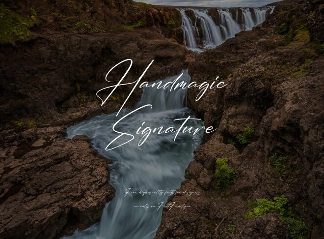 Handmagic Signature Font