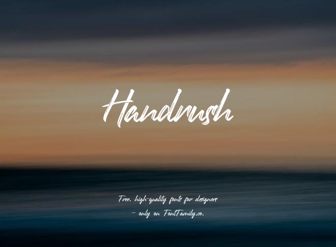 Handrush Font