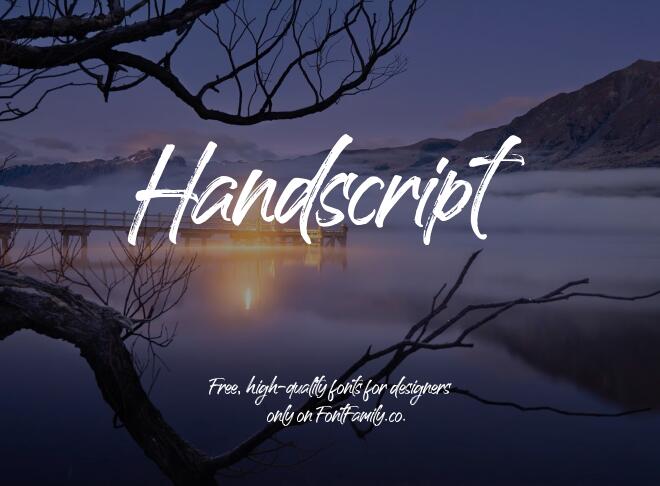 Handscript Font