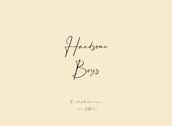 Handsome Boys Font
