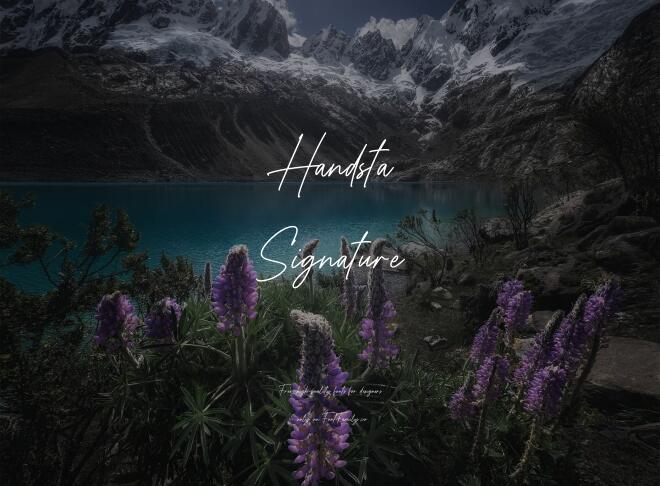 Handsta Signature Font