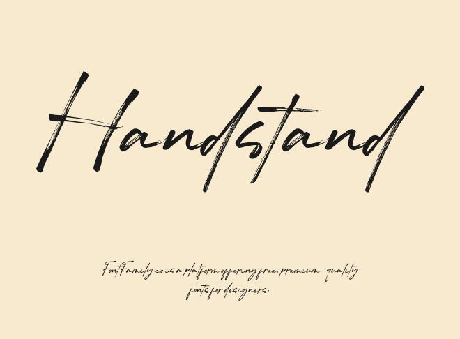 Handstand Font