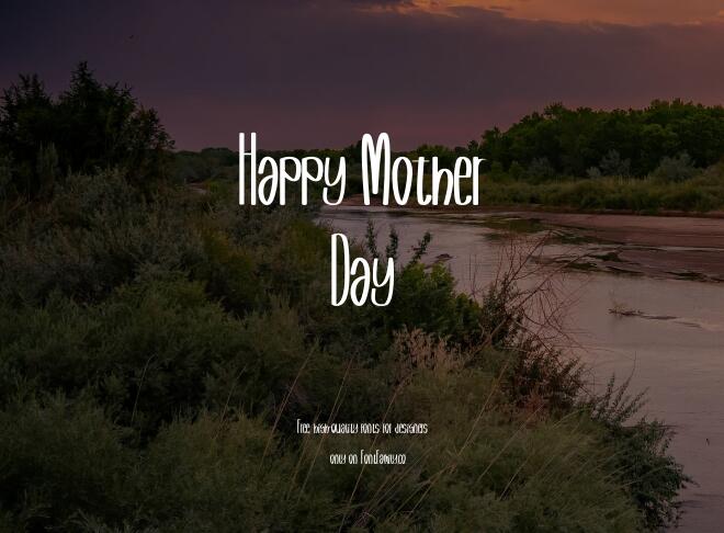 Happy Mother Day Font