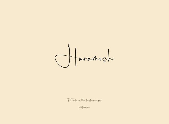 Haramosh Font